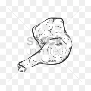 Download Chicken Leg Line Art Clipart Roast Chicken Fried Chicken ClipartFlare.com 