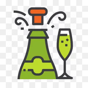 Alcohol, Bottle, Champagne, Glass, Popping, Splash, Wine Icon ClipartFlare.com 