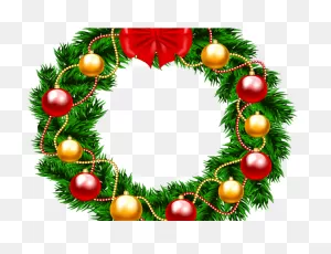 Pastel Clipart Christmas Tree - Christmas Wreath Clipart Png ClipartFlare.com 