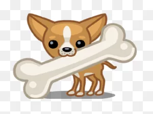 Bones Clipart Dog Bone - Cute Chihuahua Clip Art - Png Download ClipartFlare.com 
