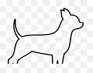 Chihuahua Outline Drawing - Pets Lovers