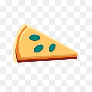 Cheese Pizza Slice Flat Transparent Png & PNG-WebP Vector