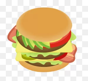 Cheeseburger With All The Toppings Clipart. Free Download ClipartFlare.com 