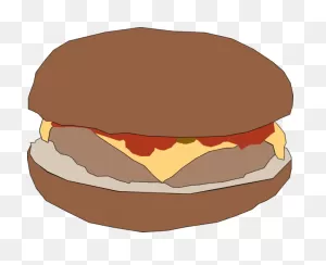 Dog Food Hamburger Cheeseburger Clipart - Dog Clipart Animals Clip Art