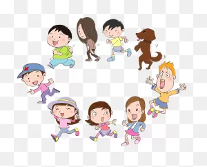 Group Of Children Are Playing Clipart. Free Download Transparent ClipartFlare.com 