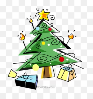 Christmas Tree With Presents Royalty Free Vector Clip Art ClipartFlare.com 