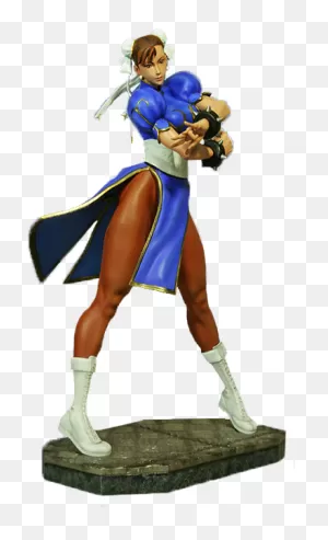 Video Games - Chun-Li Street Fighter Statue - (403X590) Png ClipartFlare.com 