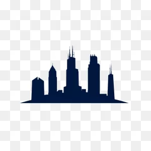 Chicago Skyline Silhouette - City Silhouette Png Download - 512 ClipartFlare.com 