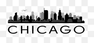 Chicago Skyline Outline Png - Transparent Chicago Skyline ClipartFlare.com 