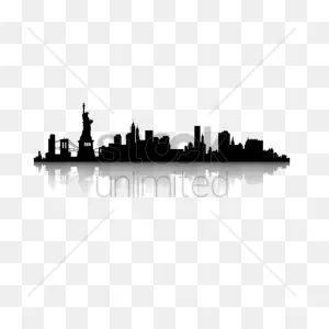 Image Of Chicago Skyline Clipart - New York City Skyline Black And ClipartFlare.com 