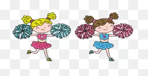 Picture Stock Cartoon Cheerleader Illustration Hand - Cartoon ClipartFlare.com 