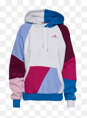 Classic Fleece Pullover Hoodie In Blue/pink