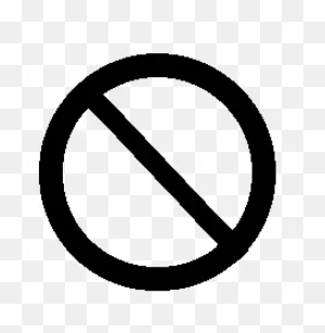 Art Of No Symbols A Circle With A Slash Through It And No Signs ClipartFlare.com 