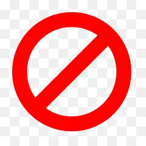 Circle Slash No Symbol - ClipartFlare