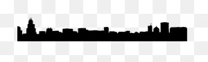 City Skyline With Twin Towers Sticker