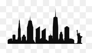 New York City Skyline Silhouette Png Clip Art | City Skyline ClipartFlare.com 