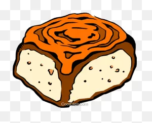 Cinnamon Bun Royalty Free Vector Clip Art Illustration -Food0222 ClipartFlare.com 