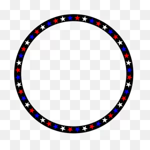 Red White Blue Stars Circle | Free PNG-WebP