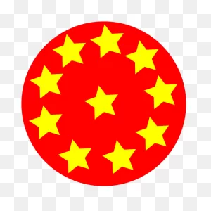 Red Circle With Stars Clip Art (121127) Free PNG-WebP Download / 4 Vector