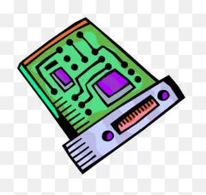 Vector Illustration Of Personal Computer Printed Circuit Clipart ClipartFlare.com 