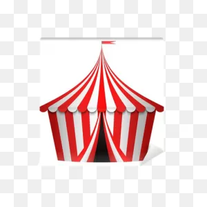 Vector Illustration Of Circus Tent Wall Mural • Pixers® - We Live ClipartFlare.com 