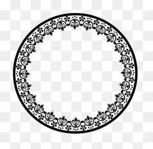 Circle Border Clip Art - Simple Circle Border Design - Png ClipartFlare.com 