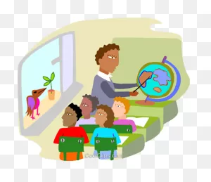 Classroom With Teacher Instructing Class Royalty Free ClipartFlare.com 