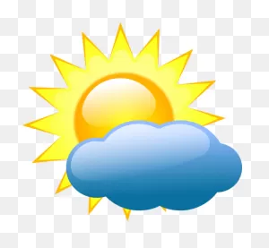 Vector Clip Art Of Weather Forecast Color Symbol For Partly Cloudy ClipartFlare.com 