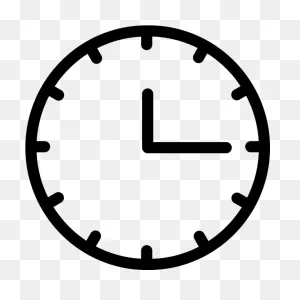 Analog Clock Vector - Go Back Icon White Clipart - Full Size ClipartFlare.com 