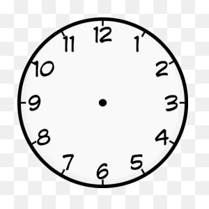 Clock Face Vector Free File | Download Now!