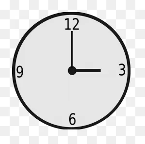 Round Clock Vector Drawing | Public Domain Vectors