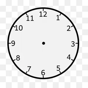 Vector Graphics Of Wall Clock With Numbers | Free PNG-WebP