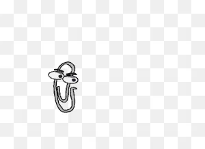 Clippy Paperclip Sticker - Clippy Paperclip Word - Discover ClipartFlare.com 