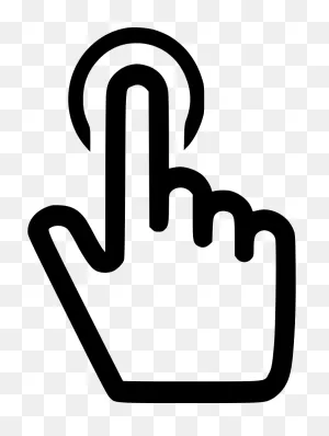 Finger Click Png - Finger Click Icon Png Clipart - Full Size ClipartFlare.com 