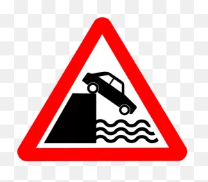 Caution Cliff Water Clip Art (109572) Free PNG-WebP Download / 4 Vector