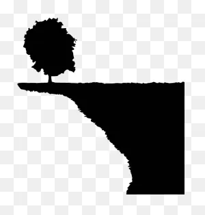 Cliff Clipart Coast - Cliff Silhouette No Background , Transparent ClipartFlare.com 