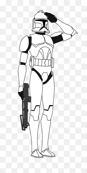 Clone Trooper Saluting By Fbombheart On 