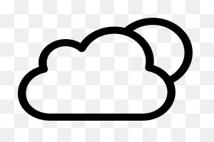 Cloudy Night Weather Symbol Of Cloud And Moon PNG-WebP Png - Cloud Icon ClipartFlare.com 
