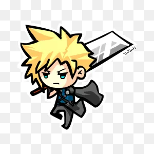 Chibi Cloud Strife By Timtam13 On 