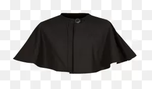 Bron Canvas Short Cape - Short Black Cloak With Hood Clipart ClipartFlare.com 