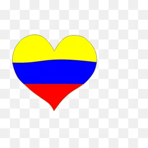 Flag Of Colombia Clip Art - Corazon Con La Bandera De Colombia ClipartFlare.com 