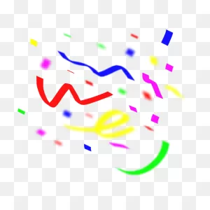 Color Confetti Vector Illustration | Free PNG-WebP