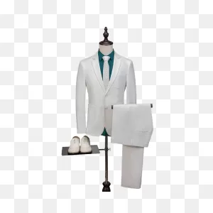 2018 New Brand White Formal Men Suit Slim Fit Prom Gentle Blazer Marriage  Business Groom Tuxedo Style Jacket Pant 2 Piece Terno