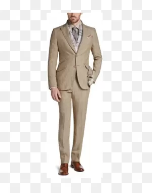 Joseph Abboud Collection Tan Stripe Linen Slim Fit Suit Separates ClipartFlare.com 