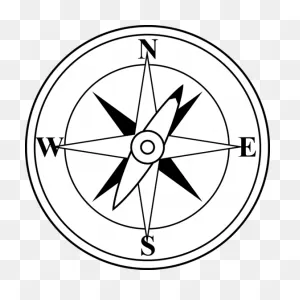 Compass Rose Vector Sketch | Free PNG-WebP