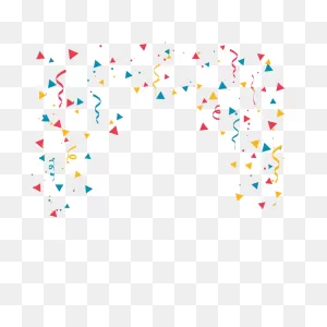 Confetti New Year Carnival - Vector Holiday Ribbon Png Download ClipartFlare.com 