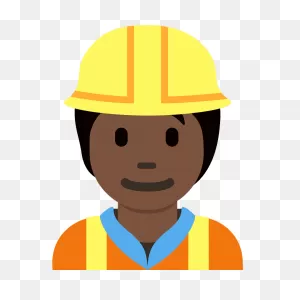 Construction Worker Emoji Clipart. Free Download Transparent .png ClipartFlare.com 