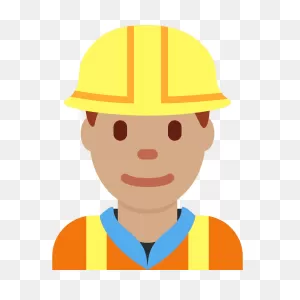 Man Construction Worker Emoji Clipart. Free Download Transparent ClipartFlare.com 