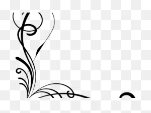 Corner Flourish Png - Corner Flourishes Clipart - Full Size ClipartFlare.com 