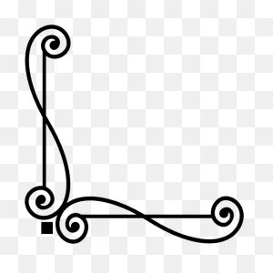 Elegant Decorative Corner Border Sticker